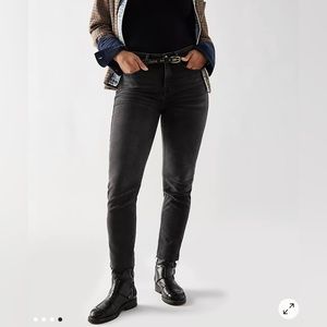 Free People Vintage Washed Black Ash Jeans